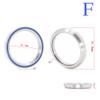 Bike Headset Bearings 27.2 38 30.15 39 41 41.8 30.2 32.7 6.5mm ACB Road Angular Contact Bicycle Bearing 36/45 Accessories (Size : F32.7x41.8x6 45x45) view 2