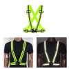 Bighaki808 Safety Vest Reflective Running Gear, Adjustable Safety Vests Outdoor Lightweight Reflective Belt 360High Visibility for Night Running, Walking(Fluorescent Green+Pink+Orange) view 4