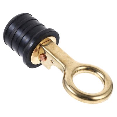 1pc Boat Drain Plug Golden Scupper Stopper for Ship Drain Hole Easy Installation High Durability for Use