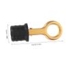 1pc Boat Drain Plug Golden Scupper Stopper for Ship Drain Hole Easy Installation High Durability for Use view 2