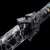 Loong sword Chinese Sword,Wolf Head Machete,Sabre(Forged High Carbon Steel Etch Blade) Battle Ready view 3