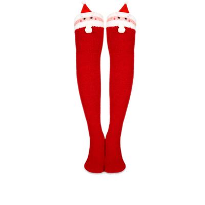 Benefeet Sox Womens Girls Cute Animal Over Knee High Fuzzy Socks Funny Cartoon Thigh High Stockings Warm Stripe Leg Warmers Novelty Slipper Socks