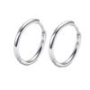 316L Surgical Stainless Steel Huggie Hoop Earrings 6mm Silver Hypoallergenic Earrings Hoop Cartilage Helix Lobes Hinged Sleeper Earrings For Men Women (A09:6mm Silver(THK 1.5mm)) view 1