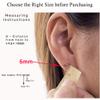 316L Surgical Stainless Steel Huggie Hoop Earrings 6mm Silver Hypoallergenic Earrings Hoop Cartilage Helix Lobes Hinged Sleeper Earrings For Men Women (A09:6mm Silver(THK 1.5mm)) view 4