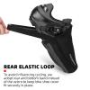 ROCKBROS Cycling Shoe Toe Covers Cold Weather Bike Overshoes Thermal Bicycle Shoe Toe Protector Cover Kevlar for Men Women Black view 4