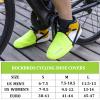 ROCKBROS Cycling Shoe Toe Covers Cold Weather Bike Overshoes Thermal Bicycle Shoe Toe Protector Cover Kevlar for Men Women Green view 2