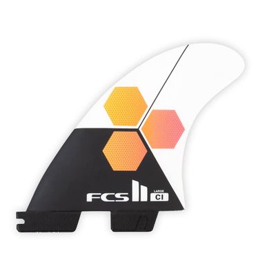 FCS 2 CI PC Tri-Fin Set White L