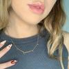 Memgift Courage Letter Necklace for Women Perfect Stainless Steel Jewelry Birthday Christmas Gifts for Women view 2