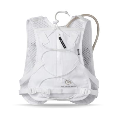 OrangeMud Endurance Pack 3.0 Running Vest  2L Hydration Backpack for Trail Running, Biking & Hiking  Adjustable Chest Straps, Breathable & Durable Mesh, QuickAccess Pockets  White