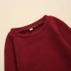 0-3T Fall Baby Girl Clothes Set Avocado Pullover Sweatshirts Tops Floral Pants Outfits Cute Toddler Clothes (Wine Red D, 6-12 Months) view 4