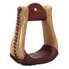 Weaver Leather Natural Rawhide Covered Stirrups view 1