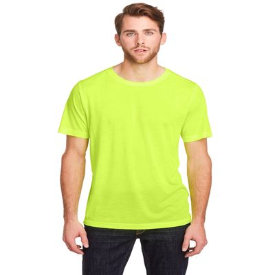 Core 365 Adult Fusion Chromasoft Performance Long-Sleeve T-Shirt L Safety Yellow