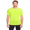Core 365 Adult Fusion Chromasoft Performance Long-Sleeve T-Shirt L Safety Yellow view 1