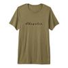 Mens Chrysler Vintage Script Logo - Black Premium T-Shirt view 1