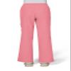 KOI Basics Women's Holly Cargo Scrub Pants, 8 Pockets, Drawstring Waist Heather Soft Pink X-Small view 3