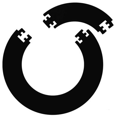 Designa | Darts Surround | Lightweight ImpactResistant | EVA Jigsaw Ring for Dartboard Protection | Black.