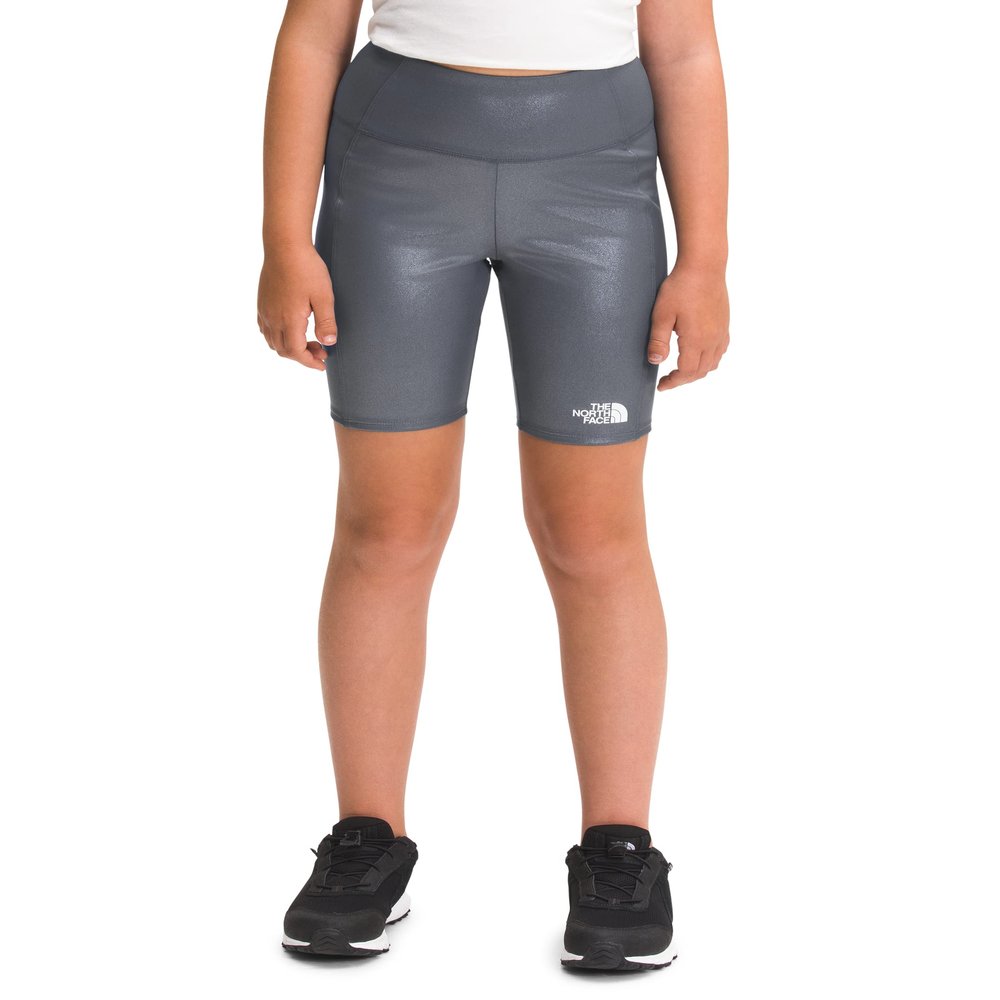 The North Face Girls Printed Never Stop Bike Short, Vanadis Grey Foil, Medium Regular