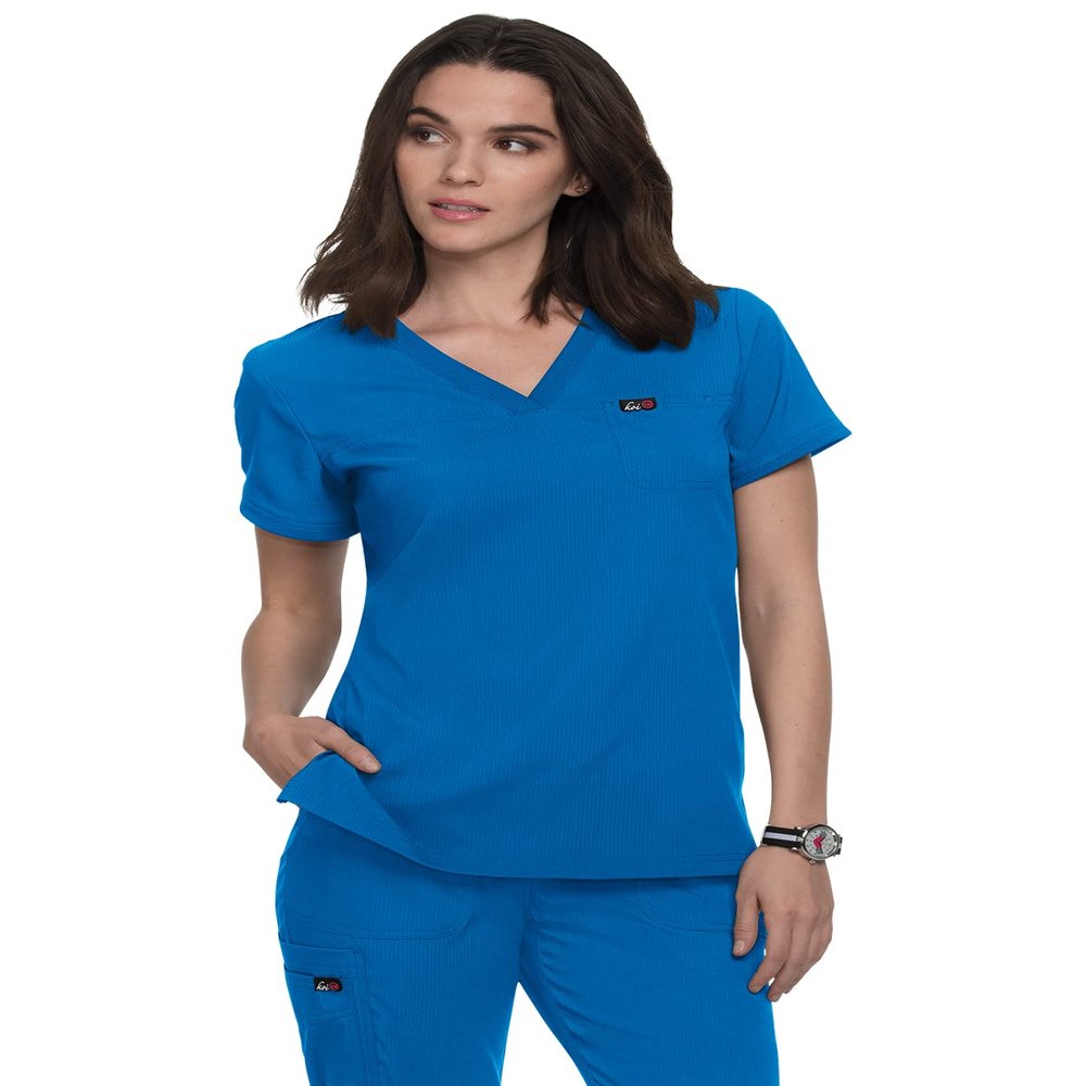 KOI Lite 1041 Vivacious Top Royal Blue 3XL