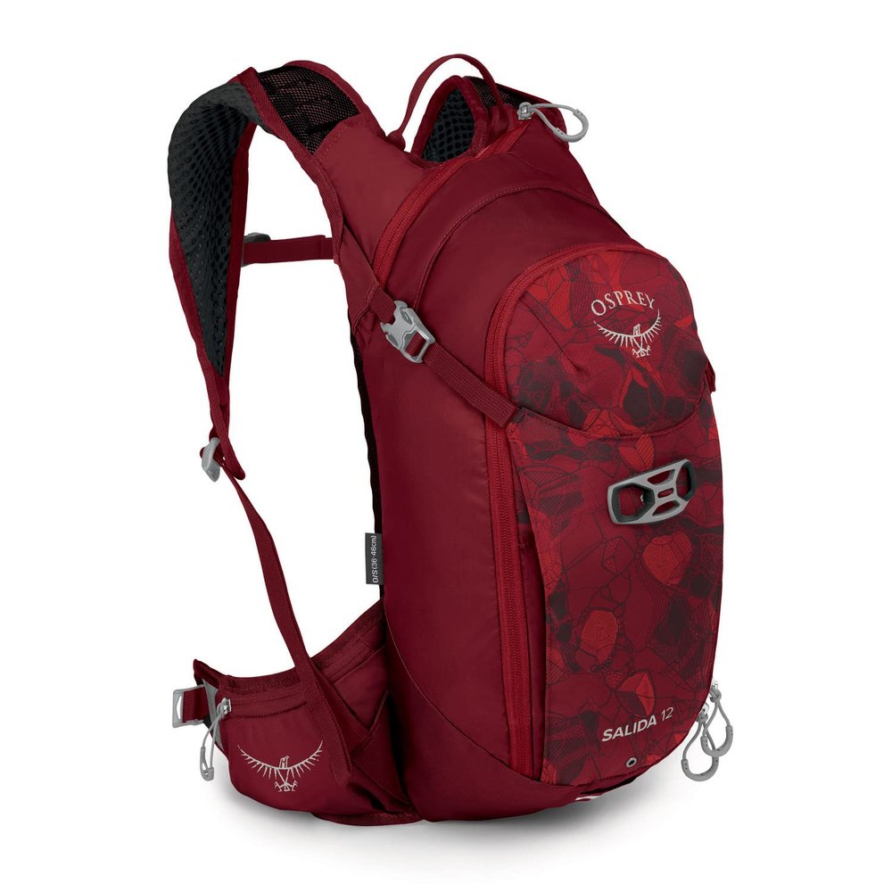 Osprey Salida 12L Women's Biking Backpack with Hydraulics Reservoir, Claret Red