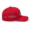 Gunner Gear Fishing Hat Bass Fish American Flag Embroidered Snapback Trucker Red Hat view 3