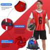 PULUOMASI Sports Pinnies-Numbered Practice Vest Pennies for Soccer Basketball Jersey Bibs -Set of 12/Youth Adults Team view 3