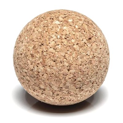 Go4Cork Cork Yoga Massager Ball - 2.4" Therapy | Release Stress, Tension & Circulation | Non-Toxic, Alternative to Foam Massager Ball for Yoga | Sustainable & Eco Yogi Gift