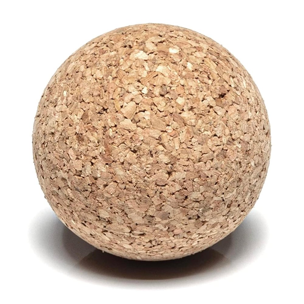 Go4Cork Cork Yoga Massager Ball - 2.4" Therapy | Release Stress, Tension & Circulation | Non-Toxic, Alternative to Foam Massager Ball for Yoga | Sustainable & Eco Yogi Gift