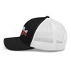 Gunner Gear Fishing Hat Bass Fish Texas Flag Embroidered Snapback Trucker Hat Black/White view 3