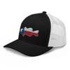 Gunner Gear Fishing Hat Bass Fish Texas Flag Embroidered Snapback Trucker Hat Black/White view 4
