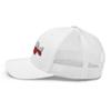 Gunner Gear Fishing Hat Bass Fish Texas Flag Embroidered Snapback Trucker Hat White view 3