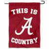 Alabama Crimson Tide This is Crimson Tide Country Garden Banner Flag view 1