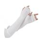 Facecozy Arm Warmers Women, Knit Warm Cashmere Blend Long Fingerless Gloves for Women Cold Weather Mittens with Thumb Hole (white, 19.6"/50cm) view 1