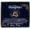 18th Birthday Necklace Gift with Message Card for Daughter, to My Daughter 18th Birthday Love Dancing Necklace Gift, Daughter's 18th Birthday view 1