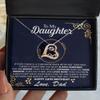 18th Birthday Necklace Gift with Message Card for Daughter, to My Daughter 18th Birthday Love Dancing Necklace Gift, Daughter's 18th Birthday view 2
