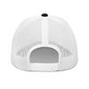 Gunner Gear Fishing Hat Bass Fish American Flag Embroidered Snapback Trucker Black and White Hat view 4