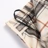 IDEALSANXUN Plaid Skirt for Womens High Waist Aline Pleated Midi Skirts (Beige, Small) view 2
