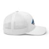 Gunner Gear Fishing Hat Bass Fish American Flag Embroidered Snapback Trucker White Hat view 3