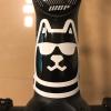 Gepinke MTB Bike Head Badge Decals Stickers BMX Foldable Bike Frame Sticker (Cool Dog(Black)) view 4