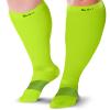 BLU HORN Knee High Compression Socks 15 To 20 mmHg ForEveryday Use Improves Blood Circulation, Relieves Pain & Swelling Size 2X Large, Neon Green, 1 Pair view 1
