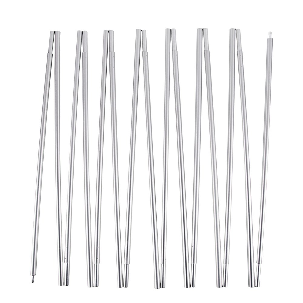 BRILLIANCE4U Aluminum Tent Pole 13 mm 24ft 10.5 in, Tent Poles Replacement, Lightweight Tent Pole Repair Kit 7001 Aluminum Alloy T6 Heated, Outer Diameter 1/2", 1 Pole Pack