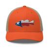 Gunner Gear Fishing Hat Bass Fish Texas Flag Embroidered Snapback Trucker Hat view 1