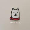 Gepinke MTB Bike Head Badge Decals Stickers BMX Foldable Bike Frame Sticker (Cool Dog(White)) view 3