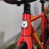 Gepinke MTB Bike Head Badge Decals Stickers BMX Foldable Bike Frame Sticker (Cool Dog(White)) view 4