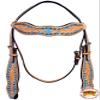 HILASON Western Horse Headstall Tack Bridle American Leather Hand Paint view 2