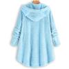 tuduoms Winter Coats for Women Teen Girls Plush Hoodies Plus Size Fleece Jackets Cute Cat Ears Winter Warm Hooded Sweater view 4