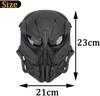 Airsoft Skull Mask Balaclava, Full Face Protective Paintball GearWith GogglesAdjustable HalloweenCosplay Skull Mask view 4