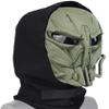 Airsoft Skull Mask Balaclava, Full Face Protective Paintball GearWith GogglesAdjustable HalloweenCosplay Skull Mask, 21x12x23cm view 1