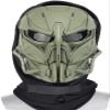 Airsoft Skull Mask Balaclava, Full Face Protective Paintball GearWith GogglesAdjustable HalloweenCosplay Skull Mask, 21x12x23cm view 2