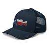 Gunner Gear Fishing Hat Bass Fish Texas Flag Embroidered Snapback Trucker Hat Navy view 4