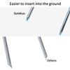 Sutekus Trampoline Stakes, U Shape Ground Anchors, Heavy Duty, 8pcs, Black view 2